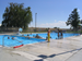 Divided pool with children playing in it