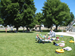 People sitting on the grass