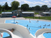 View from on top of the water slide