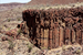 View of the side of one of the Basalt Columns