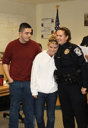 Officer J. Fuller with Quincy Youth