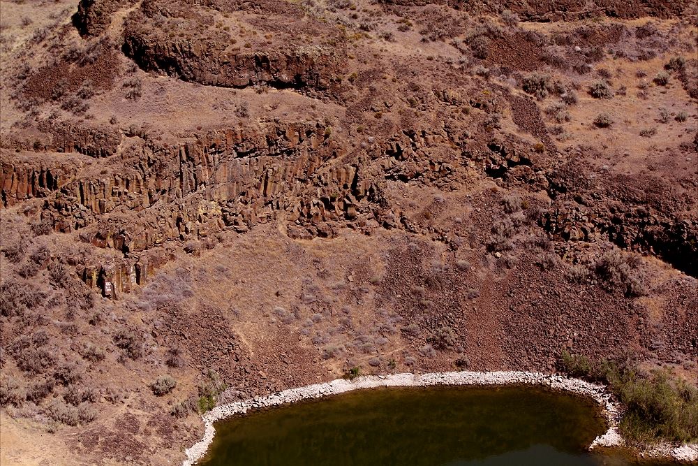Pond and Basalt Columns