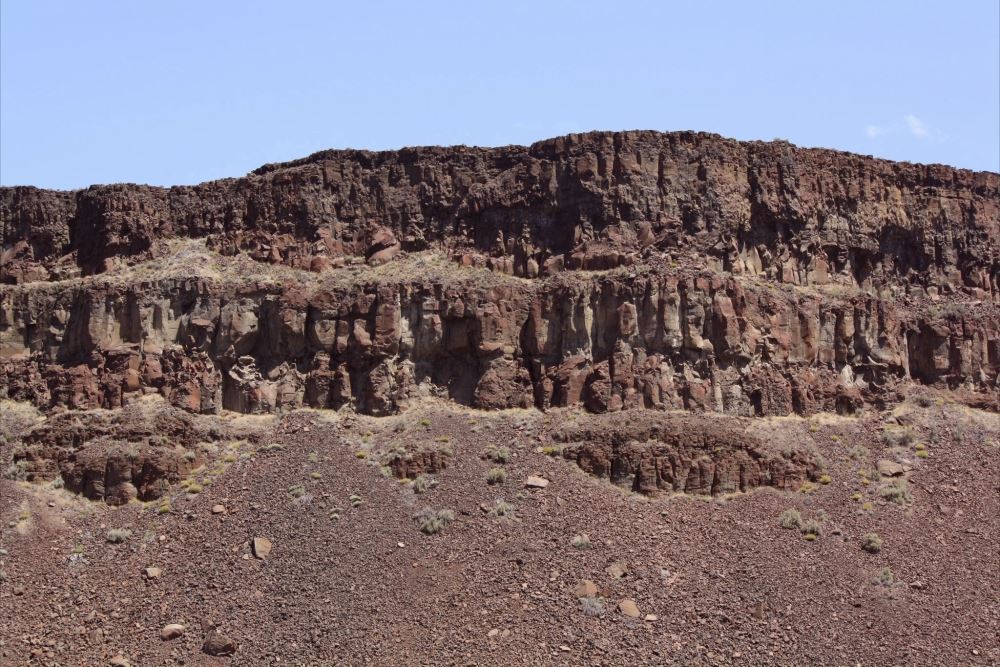 Wide image of the Basalt Columns